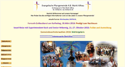 Desktop Screenshot of markt-allhau-evang.at