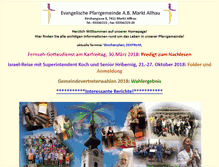 Tablet Screenshot of markt-allhau-evang.at